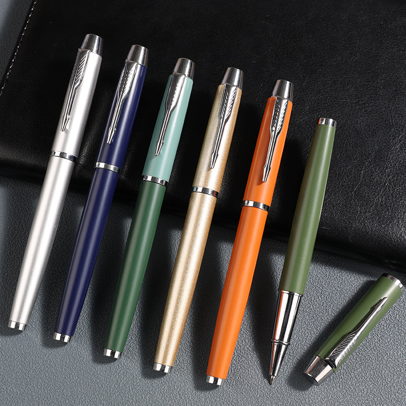 Factory metal orb signature pen 18 color optional support custom logo business office gift pen gel pen