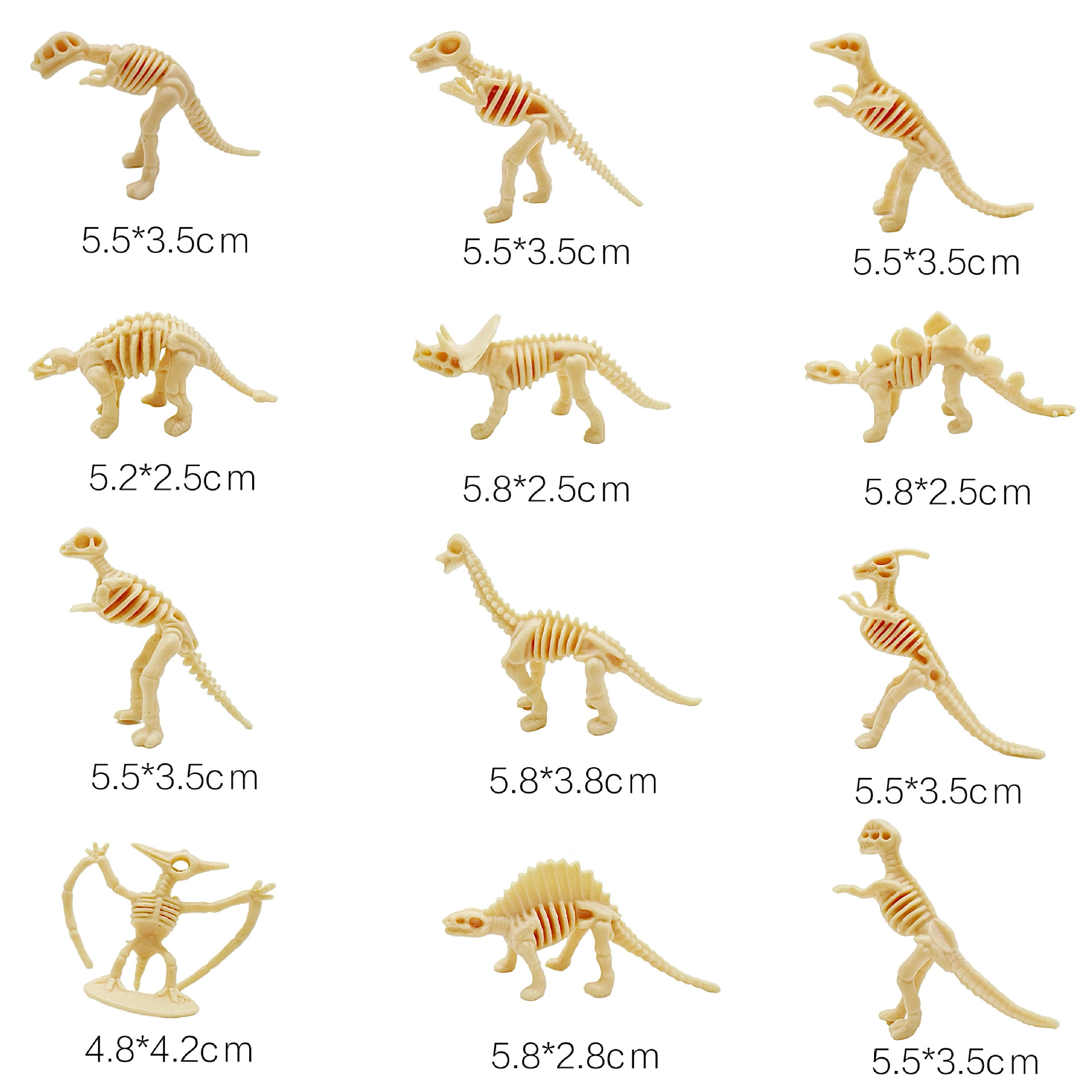 Archeological toy dinosaur skeleton model dinosaur fossil archeological mini Dinosaur digger toy accessories wholesale