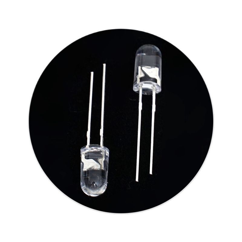 f5 lamp bead round head endless transparent colorful led light emitting diode 5mm super bright red green blue light short foot plug-in