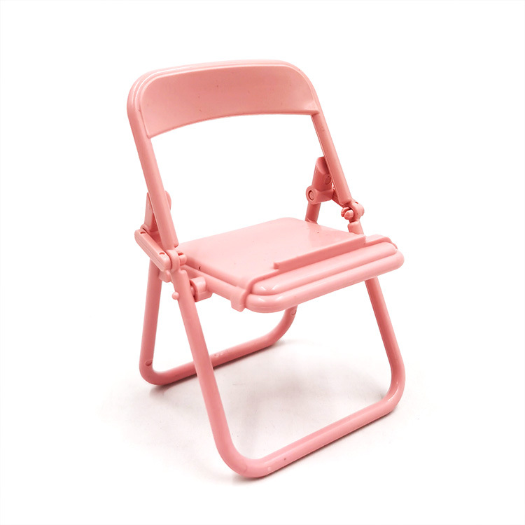 Creative Small Chair Mobile Phone Desktop Bracket New Macaron Stool Foldable Stool Mobile Phone Bracket