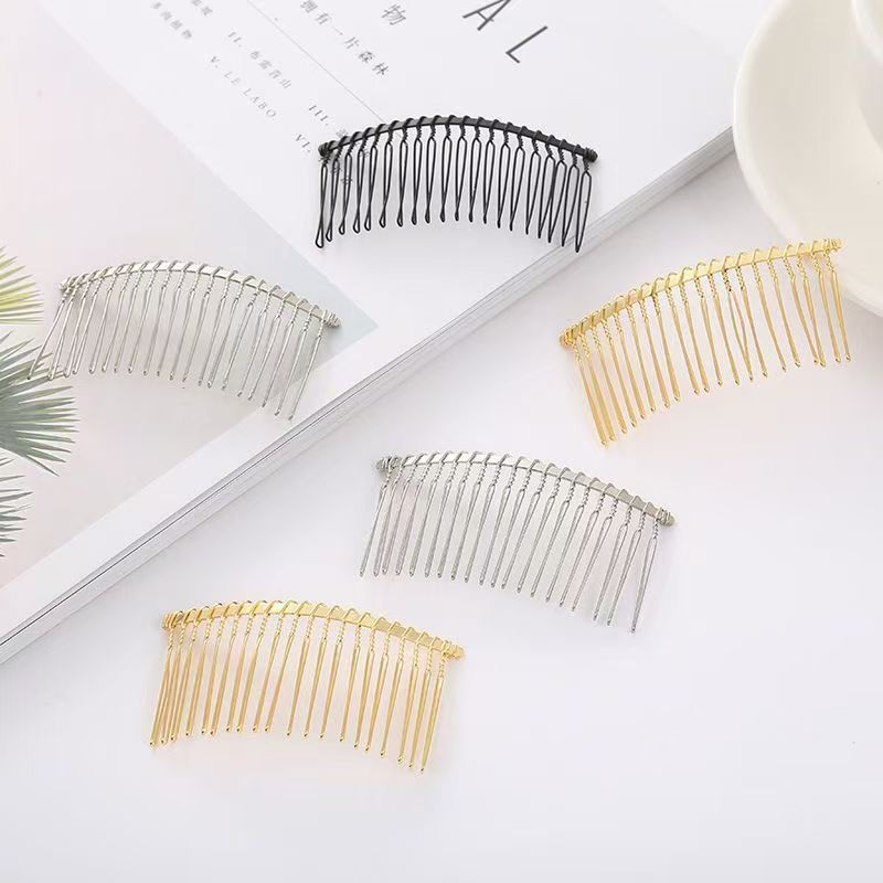10203040 Guangdong Twist Comb Crown Hair Comb Bridal Comb Hairband Twisted Iron Fork Comb Hair Accessories Headwear Wholesale