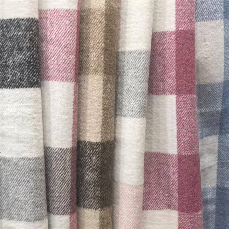 Готовая продукция производителя осень-зима новая клетчатая шершавая ткань для модной обуви и головных уборов детской одежды