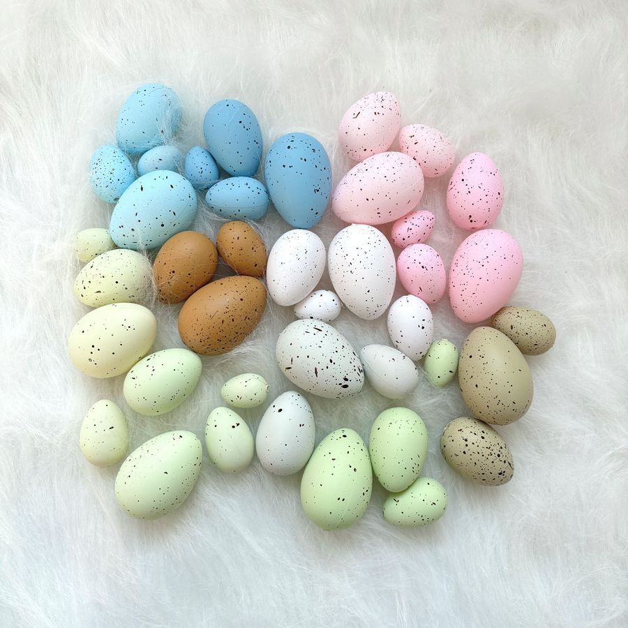 Amazon's New Spotted Easter Egg Chicken Colorfulful Decoration DIY Egg Garland Plastic Egg Pigeon Egg