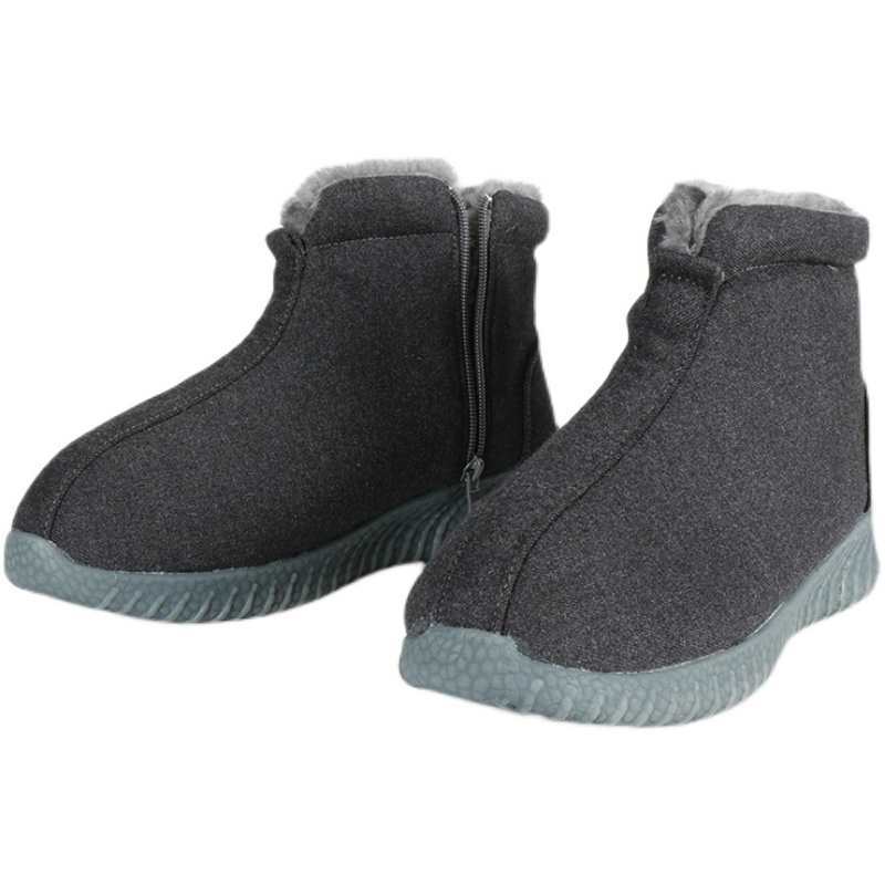 Monk Shoes, Winter Cotton Shoes, Monk High-Top Shoes, Warm and Velvet Shoes for Men and Women, Layman Shoes, Two-Cotton Shoes, Velvet Soft-Soled Shoes