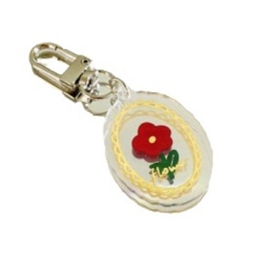 Transparent Tulip Flower Fashion Personality Girl's Heart Cute Internet Red Creative Keychain Pendant Fashion Brand Personality New