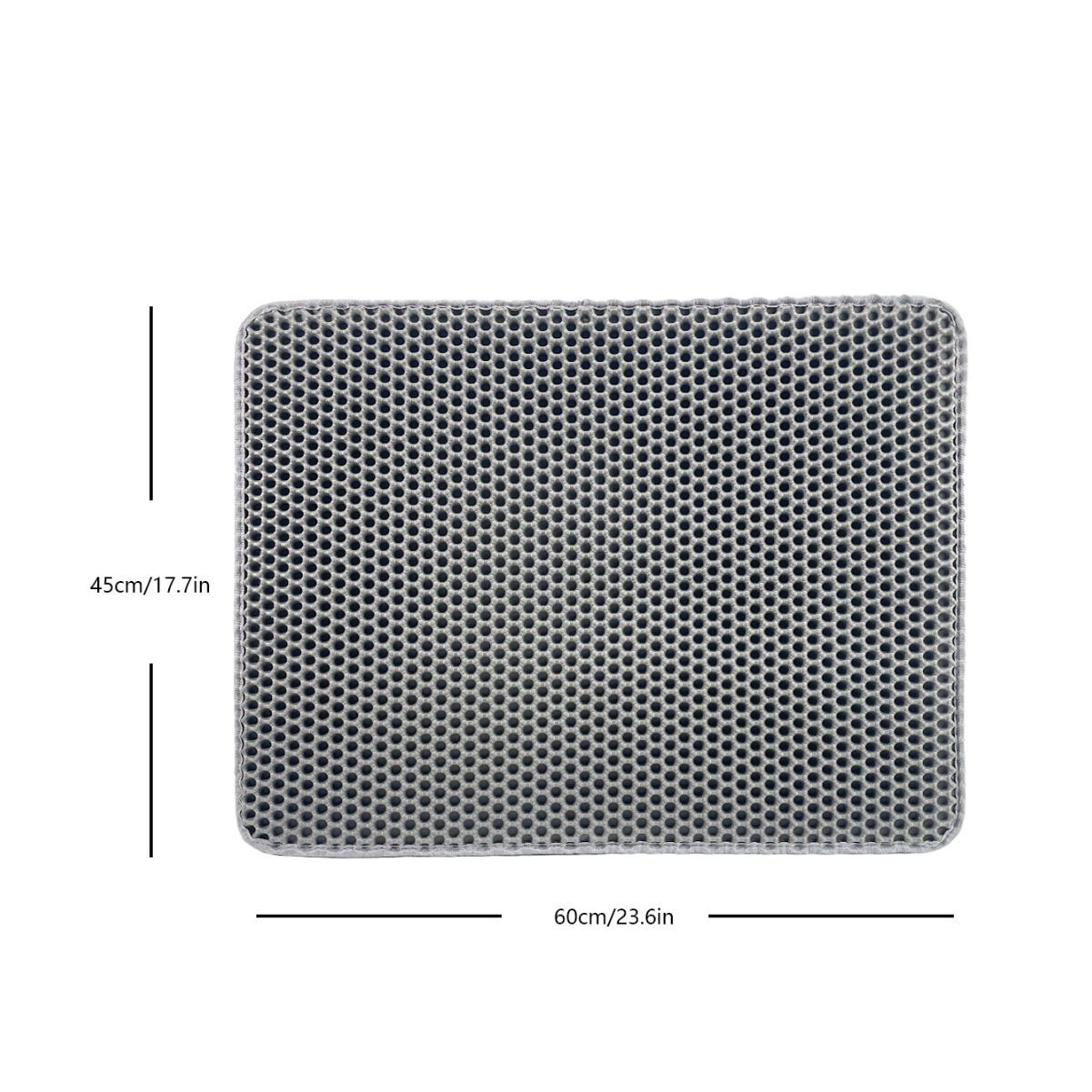 Double-Layer Cat Litter Mat Pet Mat Sand Leakage Mat Non-Removable Washable Anti-Splash Eva Cat Litter Mat Customization