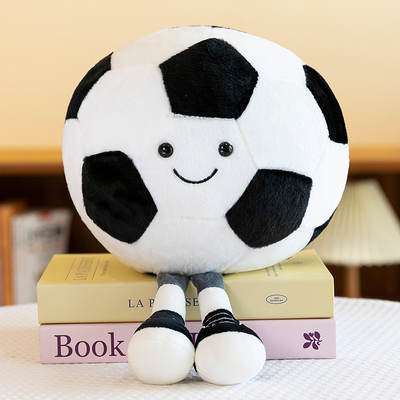 Cross-border new football doll plush toy pillow basketball doll ornaments holiday gift throw doll wholesale
