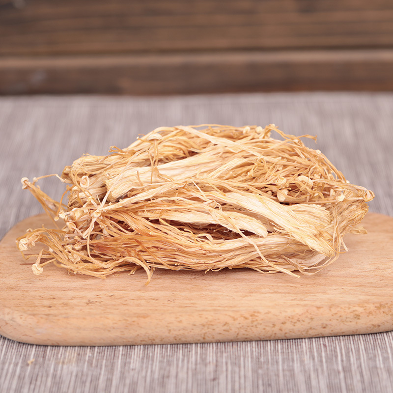 Dried Enoki Mushrooms 500g Free Shipping Qingyuan Farm Natural Sulfur-Free Uncut Uncut Uncut Platinum Enoki Mushrooms