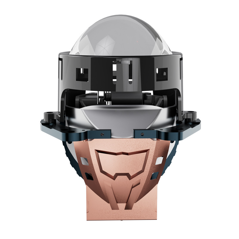 Cross-Border Factory New Double Lamp Cup Non-Destructive Led Bifocal Lens High-Power Modified Car Headlight Far and Near Integrated