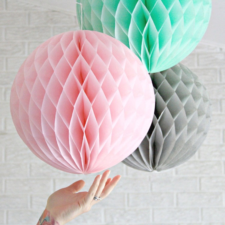 Cross-Border Party Theme Decorative Honeycomb Ball Desktop Honeycomb Ornament Honeycomb Base Birthday Party Honeycomb Ball