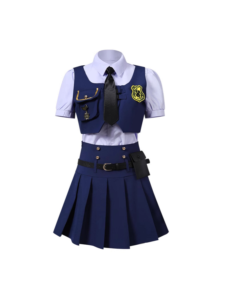 Zootopia Judy Cos Costume Rabbit Police Chief Judy Police Officer Jk Skirt Adult Two-Dimensional Costume