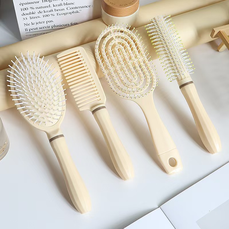 Пухлый и гладкий гребень для волос, гребень с воздушной подушкой, гребень для кудрявых волос, специальный цилиндрический гребень для женщин, массажный гребень для дома, ребристый гребень