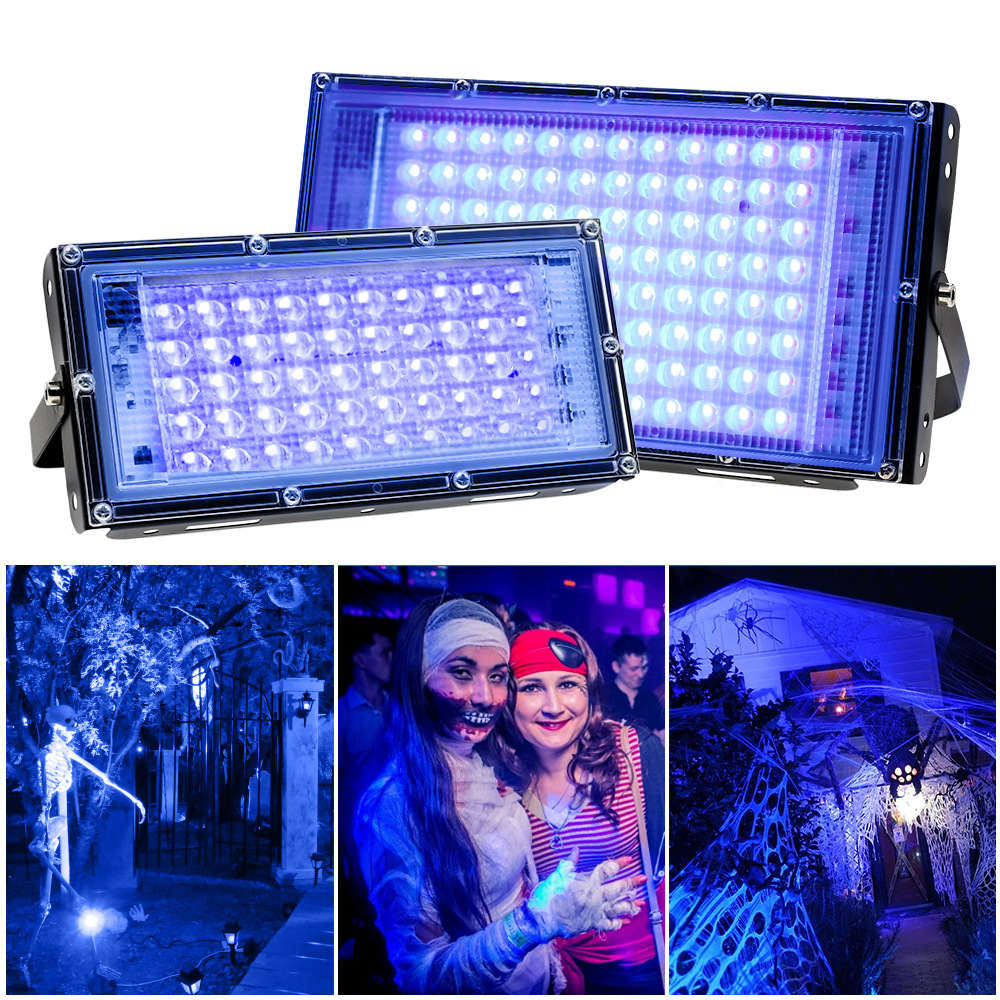 Cross-Border Led Purple Light 395Nm Ultraviolet Floodlight Fluorescent Party Floodlight Stage Atmosphere Light