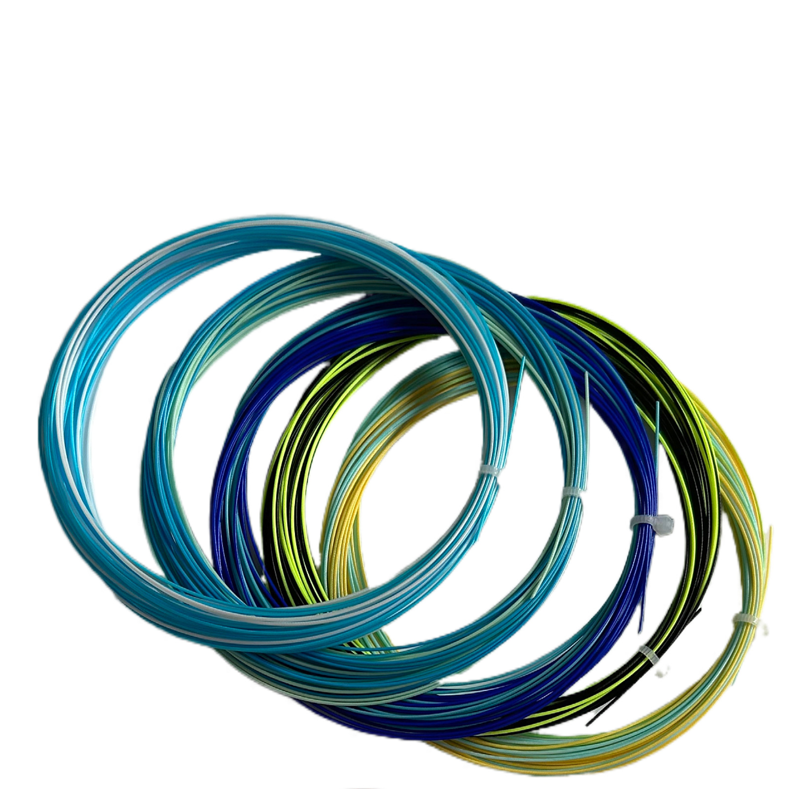 ZARSIA rainbow high elastic Badminton Line elastic resistance training line personality two-color badminton racket line simple outfit