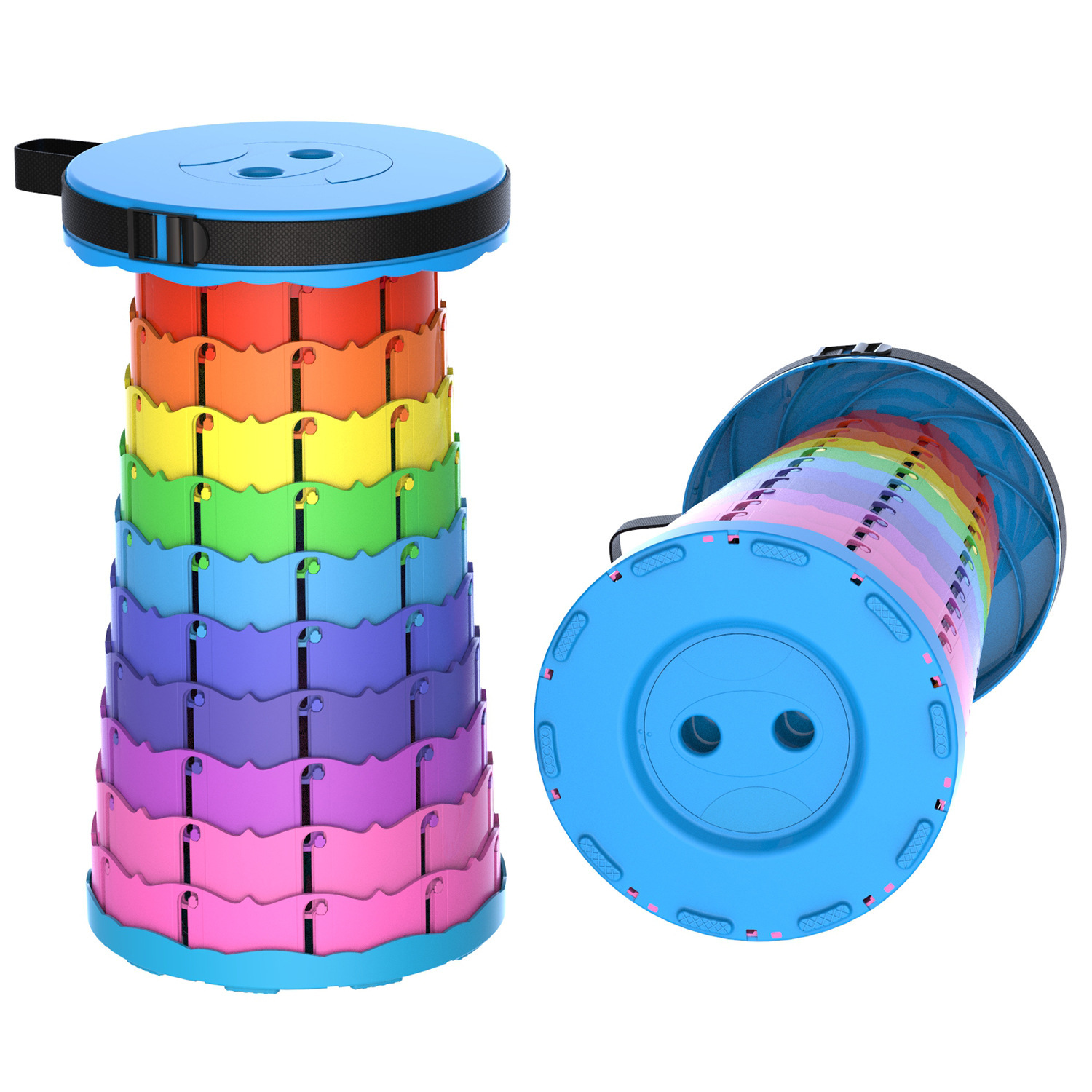 First-hand supply outdoor folding stool portable stool telescopic stool ultra-light chair small bench camping folding chair