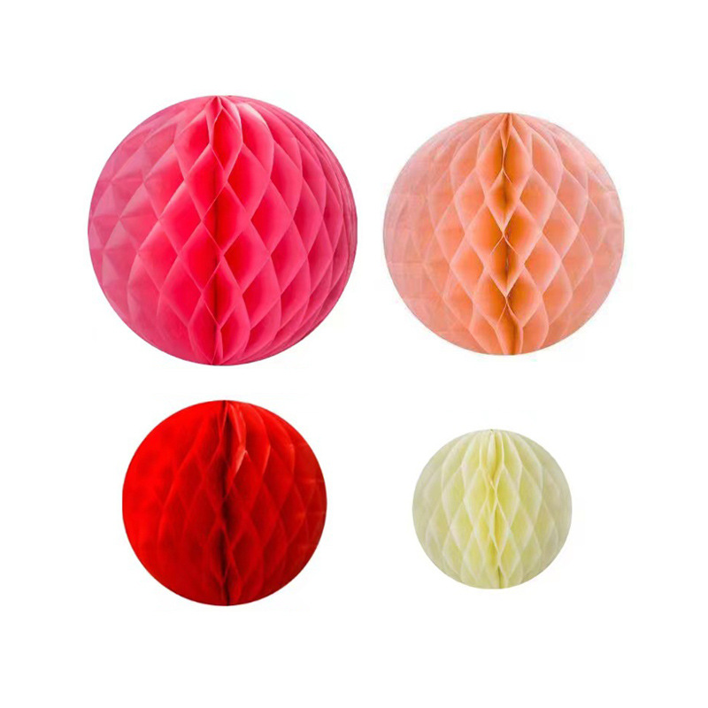 Cross-border honeycomb ball decorative column lantern wedding wedding catch one-year-old wedding room festive holiday background decoration wholesale