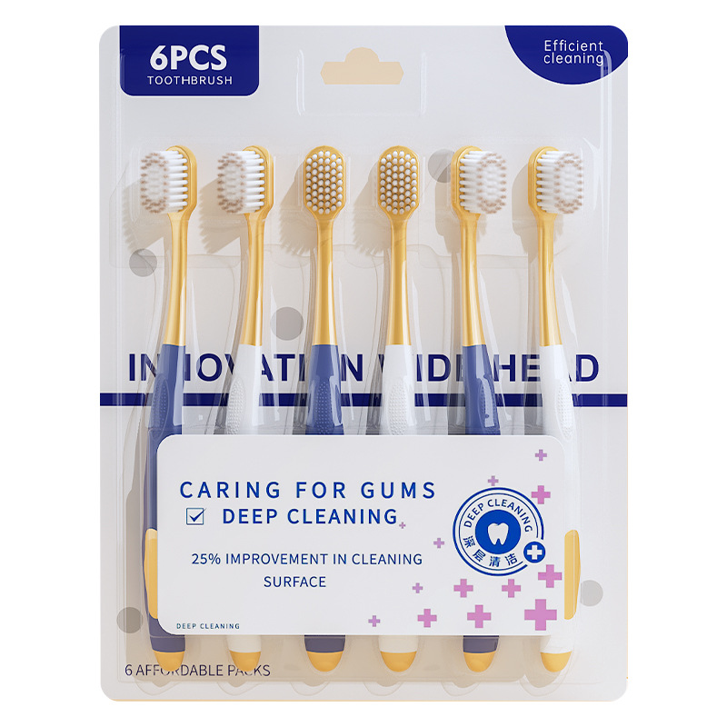 Sam's same toothbrush advanced soft bristle toothbrush dense Silk Soft Adult 6 pack Sam toothbrush toothbrush manufacturer