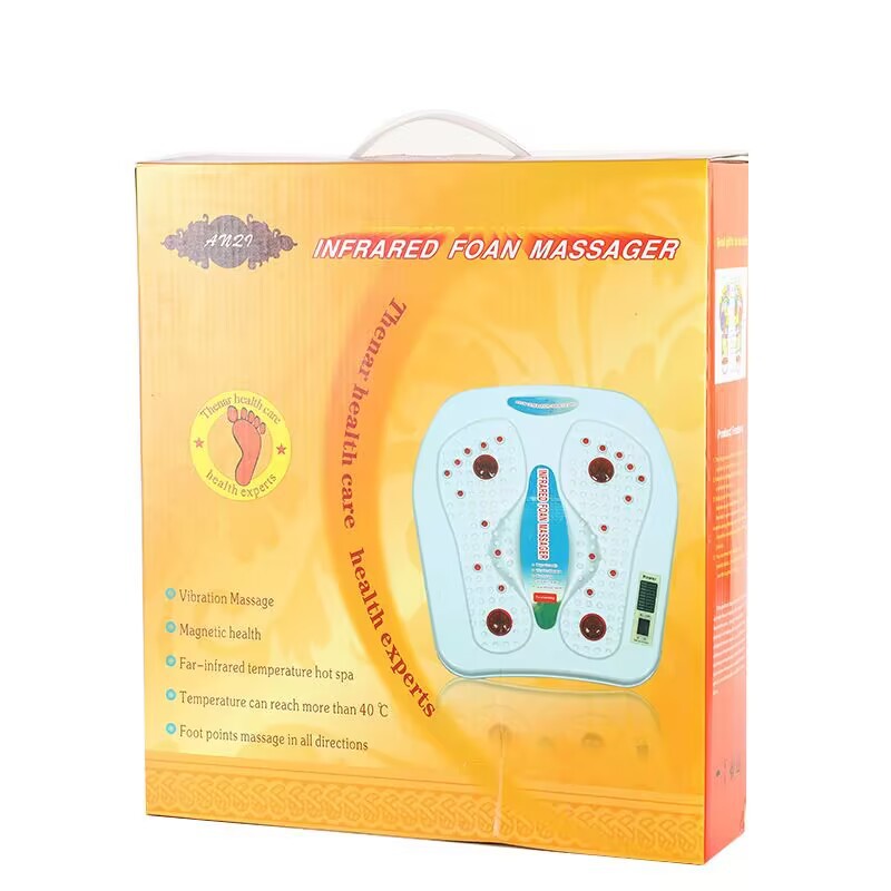 Cross-border Foreign Trade High Frequency Vibration Household Foot Massager Acupoint Heating Infrared Physiotherapy Plantar Massage Foot Therapy Machine
