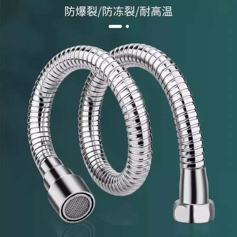 Universal Faucet Extender Stainless Steel Mop Sink Extension Booster Splash-Proof Gadget Universal Head