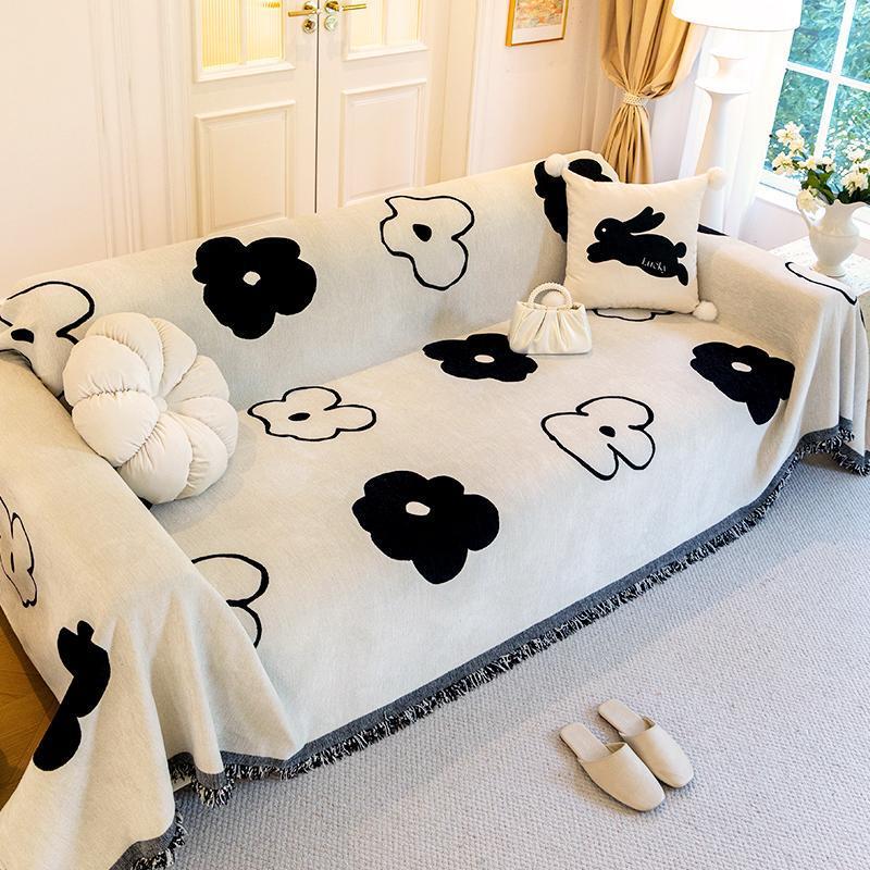 Двустороннее покрывало для дивана, универсальное, на все сезоны