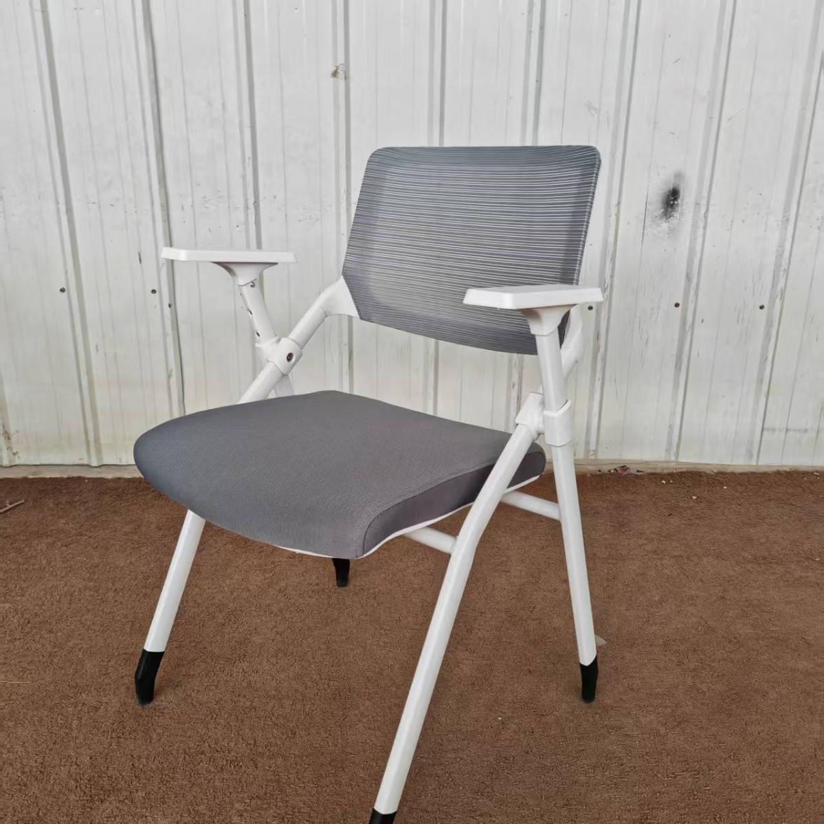Simple Breathable Training Chair with Table Board Meeting Office Staff Chair High Quality Mesh Computer Chair Foldable Chair
