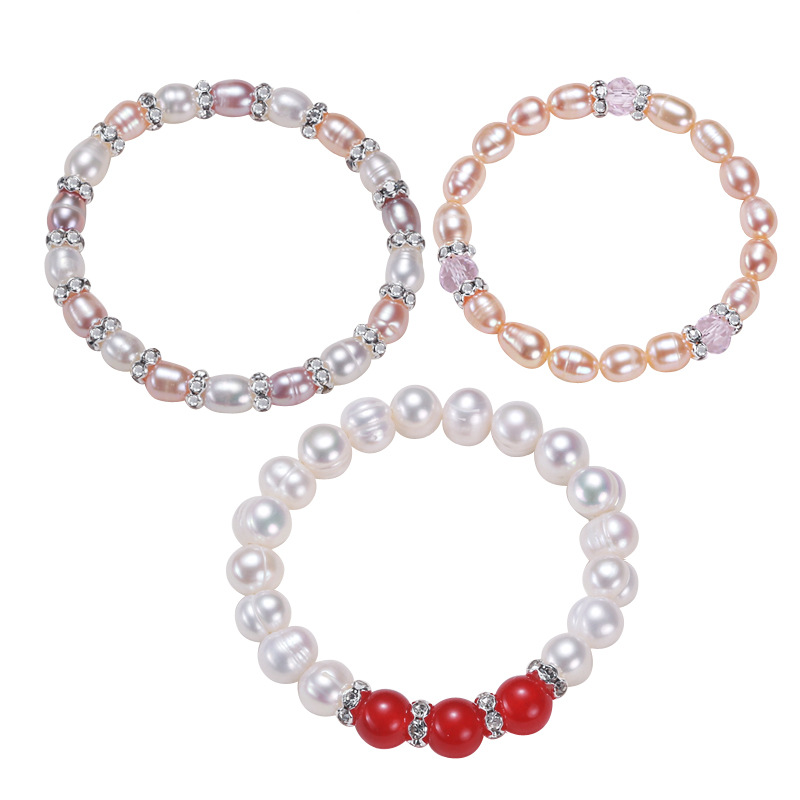 Children's Bracelet Female Princess Beaded Cartoon Children Girl Baby Bracelet Student Freshwater Pearl Bracelet Accessories