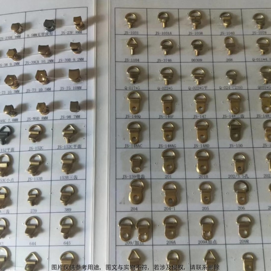 Paris Buckle Shoe Buckle Luggage Hanging Buckle Ear Accessories with Iron Semi-Circular D Buckle 3-Point Shoe Accessories Factory Hong8