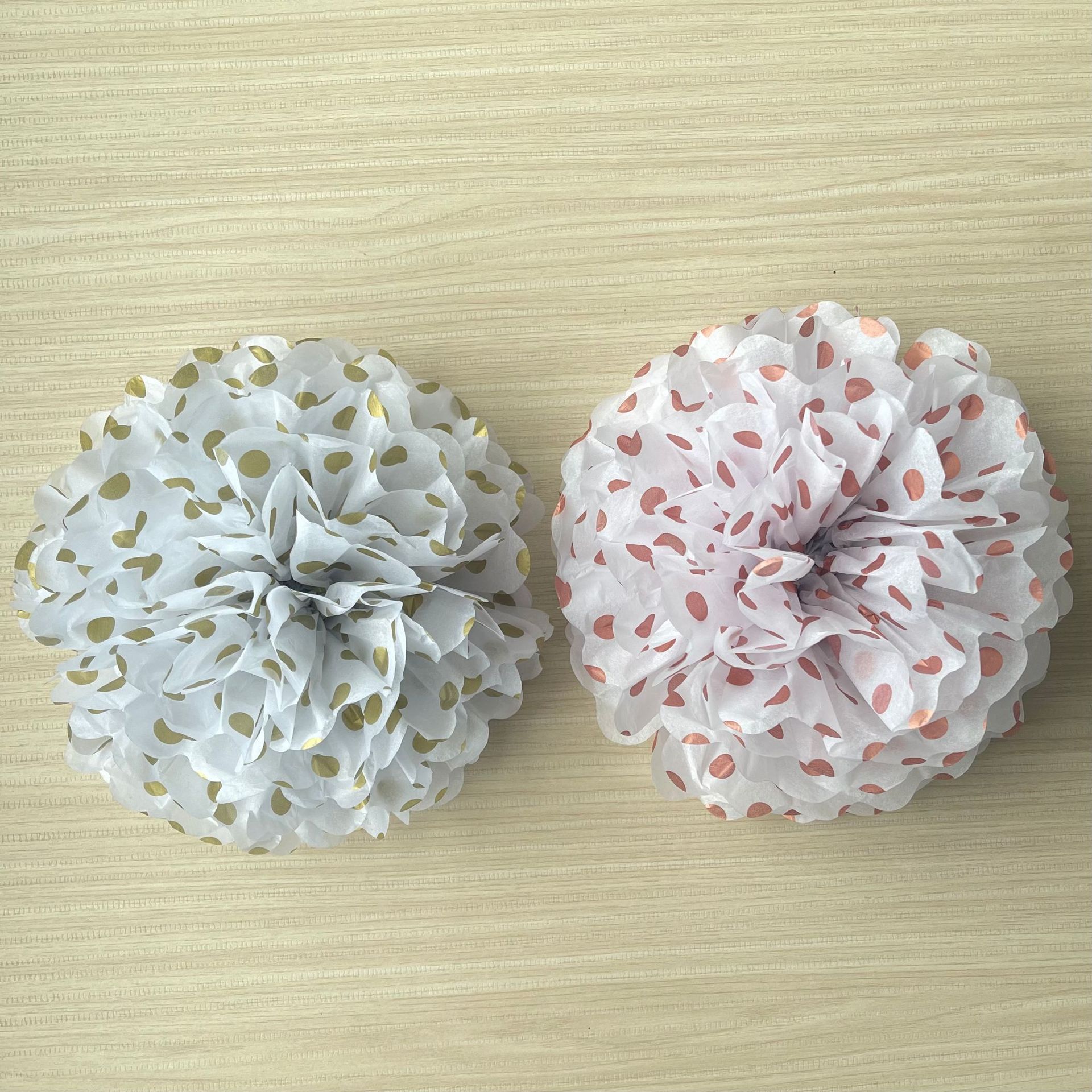 Paper Flowers, Paper Flower Balls, Pom Poms, Cross-Border Exclusive Export Paper Crafts, Christmas Party Decoration Supplies, European and American Holidays