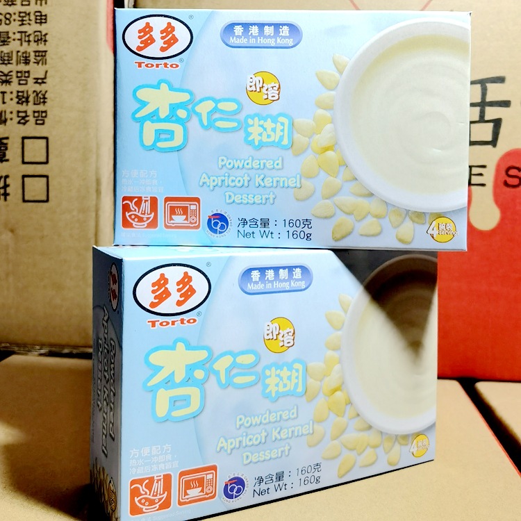 Wholesale supply of imported food Hong Kong Duoduo brand instant almond paste 160g * 20 boxes/box