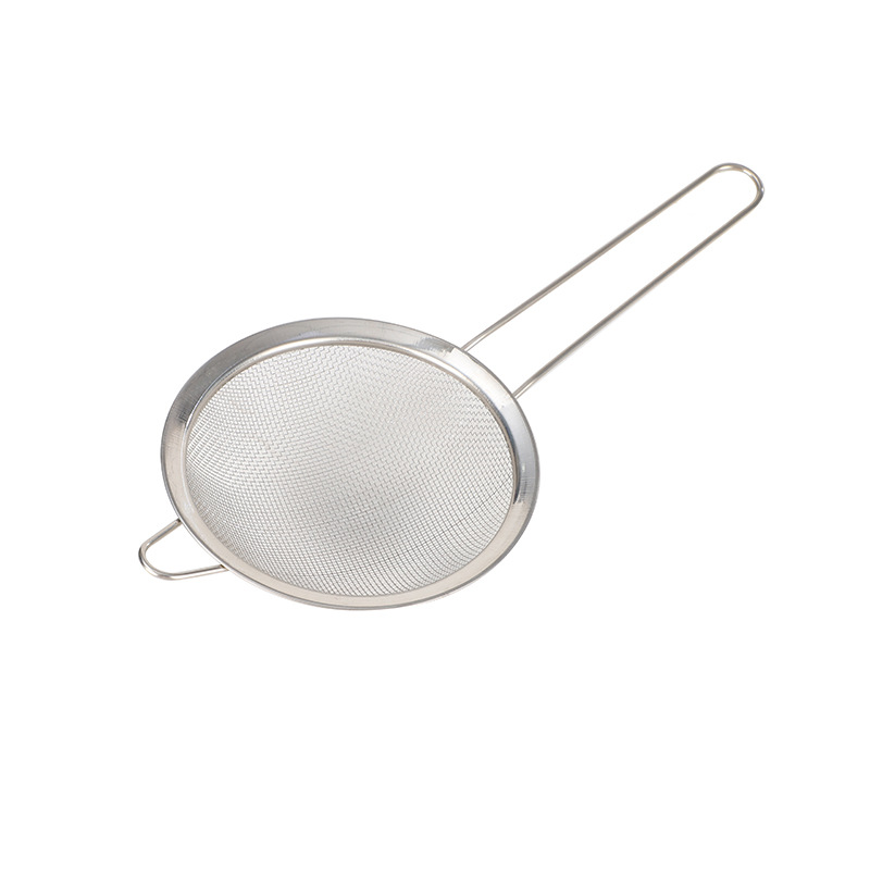 Stainless Steel Colander Soybean Milk Filter Screen Juice Traditional Chinese Medicine Sesame Sieve Kitchen Fish Spoon Super Fine Flour Sieve for Household