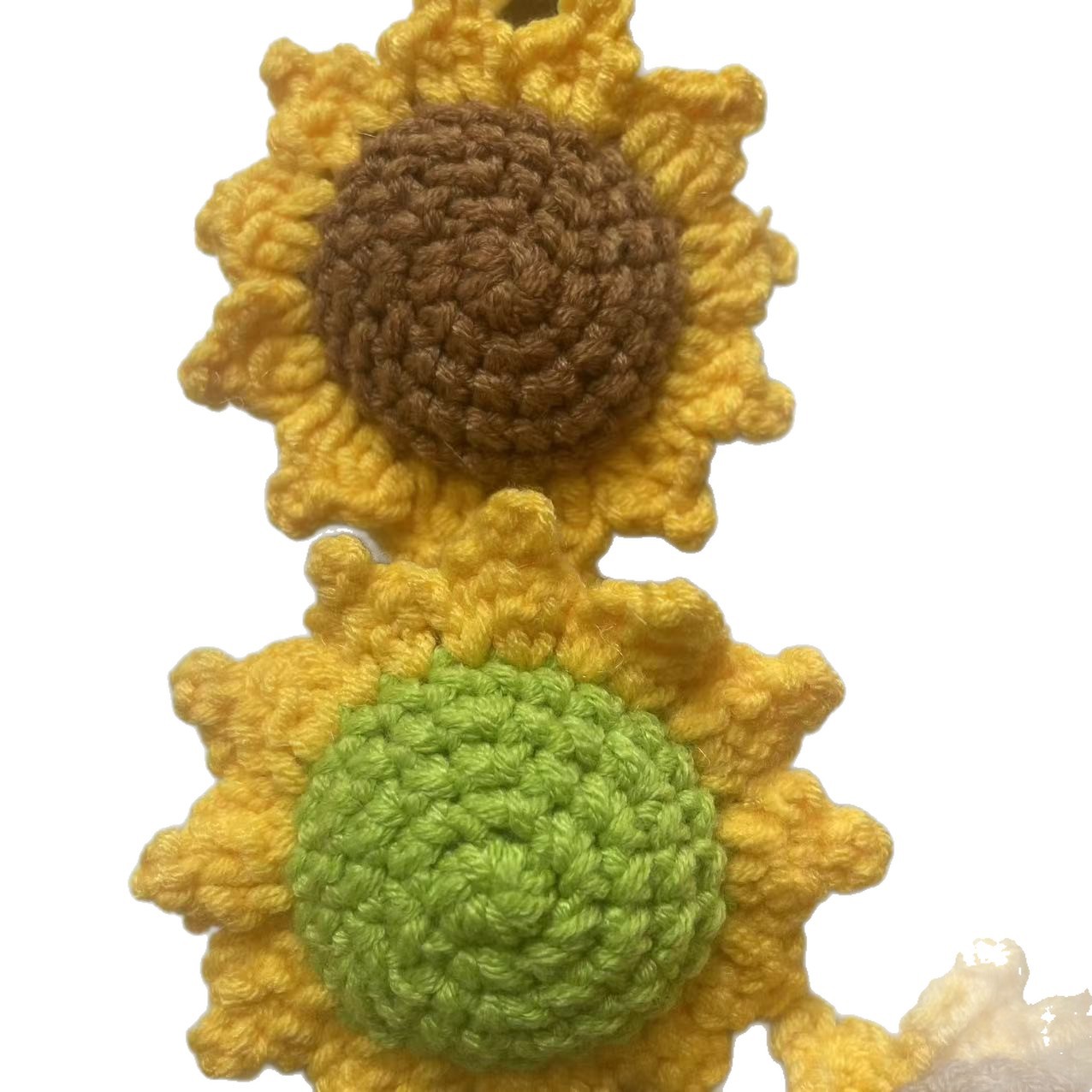 Hand-Knitted Sunflower Head, Simulated Yarn Crochet Flower, DIY Handmade Flower, Three-Dimensional Knitted Sunflower Finished Product