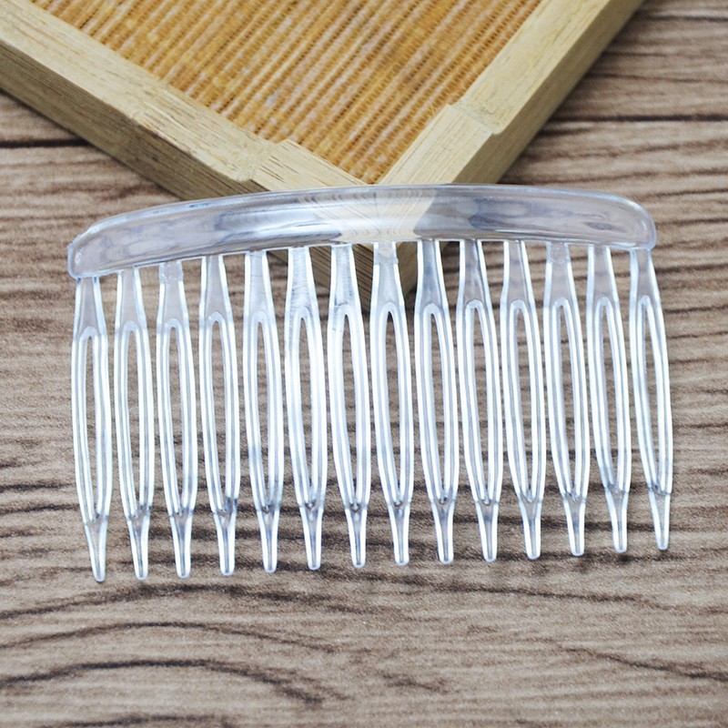 Production of hair comb accessories transparent hair comb supply 7*4 hair comb