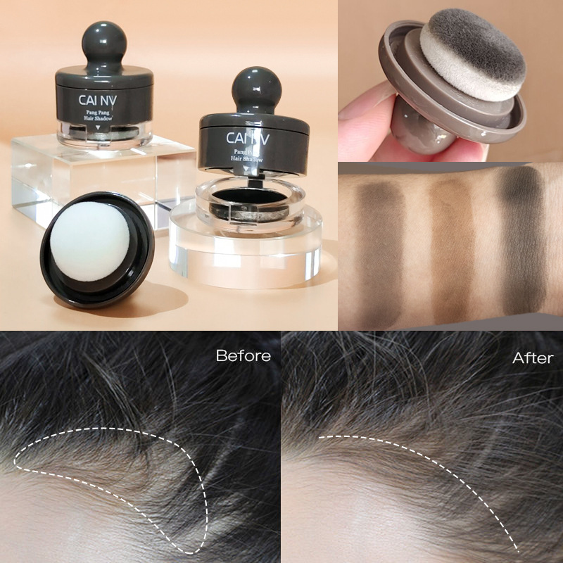 Women's Hairline Powder Filling Artifact Waterproof and Sweat-Proof Genuine Long-Lasting Hair Replacement Bun Line Covering Forehead Shadow Powder