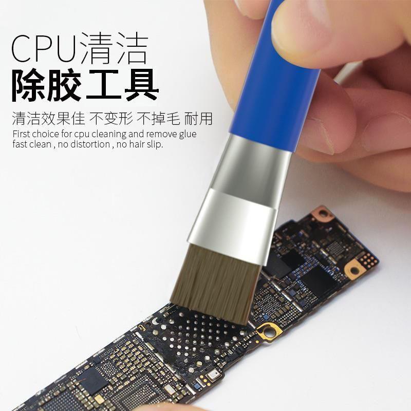 Двухсторонняя закаленная антистатическая щетка для удаления пыли, мобильный телефон, ремонт материнской платы, очистка сварочной платы, сварочное масло, свиная щетина