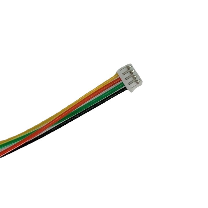 Factory Direct Sales Manufacturing 4-Core Fetal Heart Rate Meter Elastic Connection Line White Gold-Plated Crystal Head Molding Pure Copper Conductor