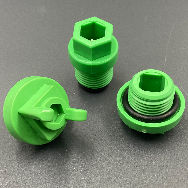 Liqin Ppr New Green and White 4-Point Corner Leather Ring Outer Tooth Plug Outer Tooth with Ear Hand Twist Plastic Wire Plug