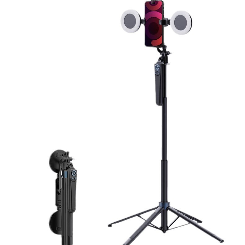 2024 New Selfie Stick Floor-Standing Tripod Mobile Phone Photography Universal Shooting Live Broadcast Bracket Anti-Shake Selfie Artifact