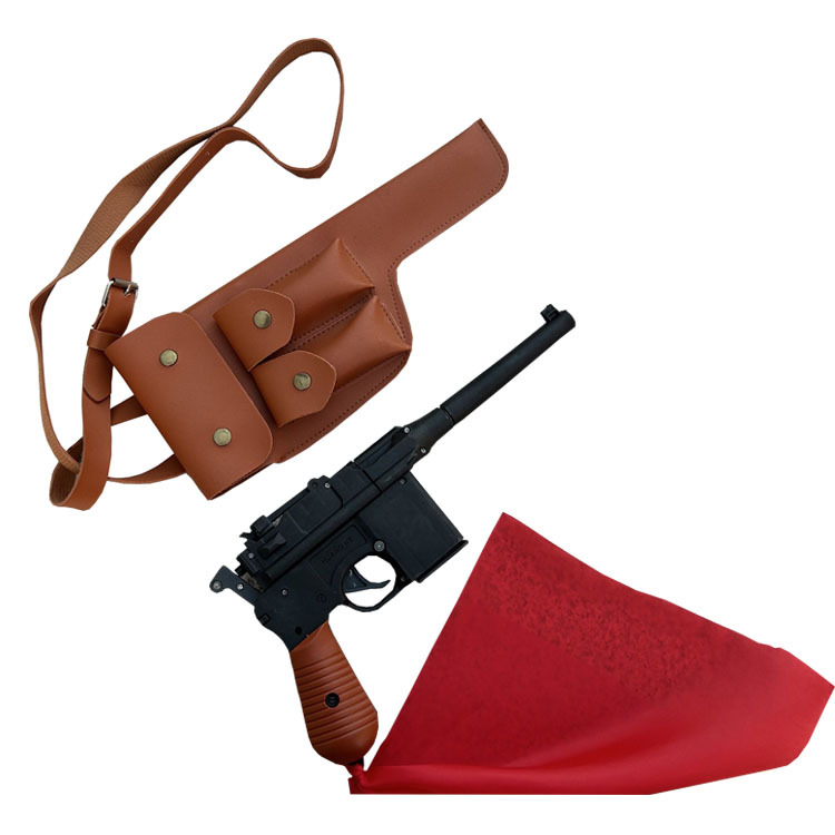 Shell Holster Stage Performance Props Wang Ba Box Anti-War Supplies Performance Props Pistol Leather Holster