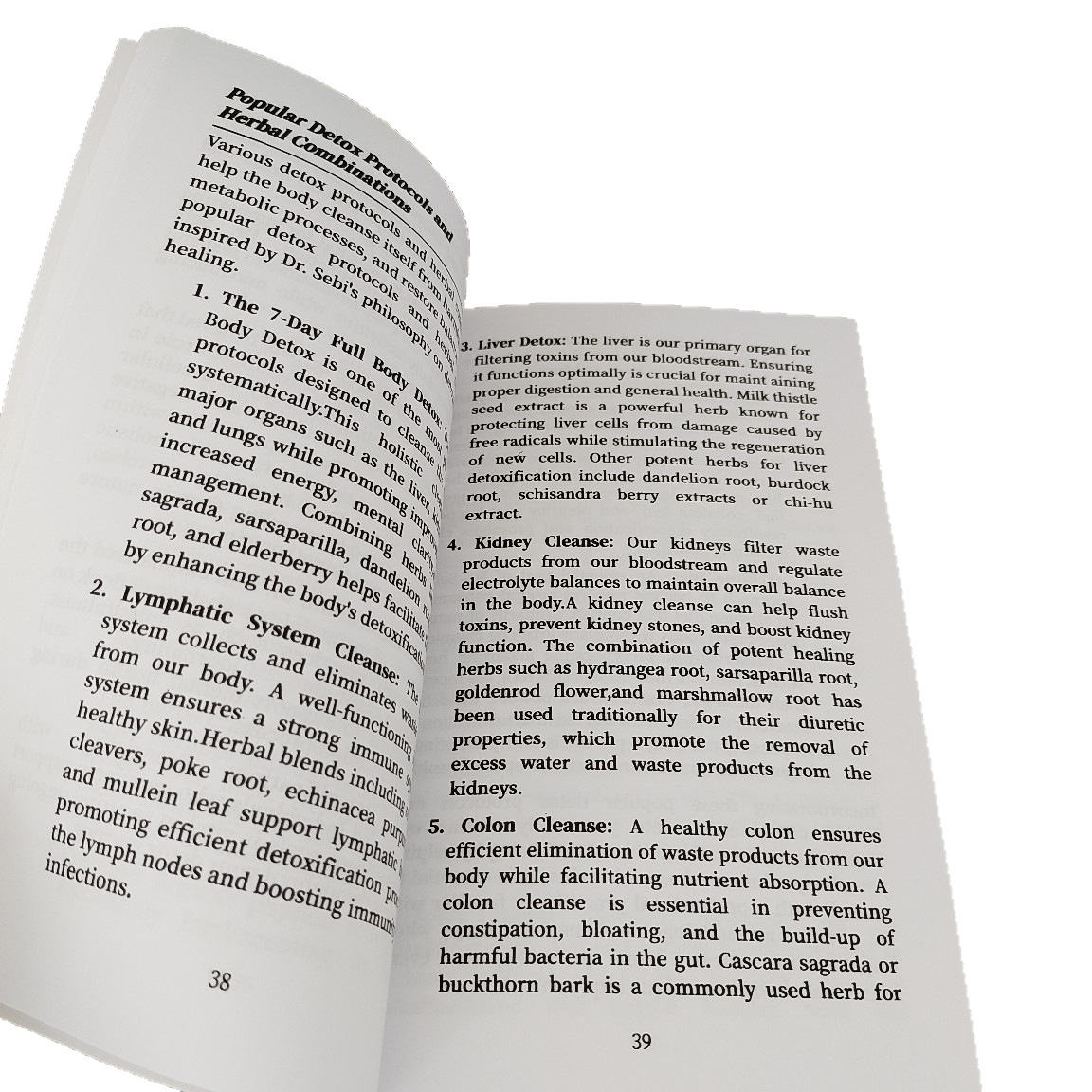 Cross-Border Popular Drsebimucuscleanse28Day Dr. Sebi Bible