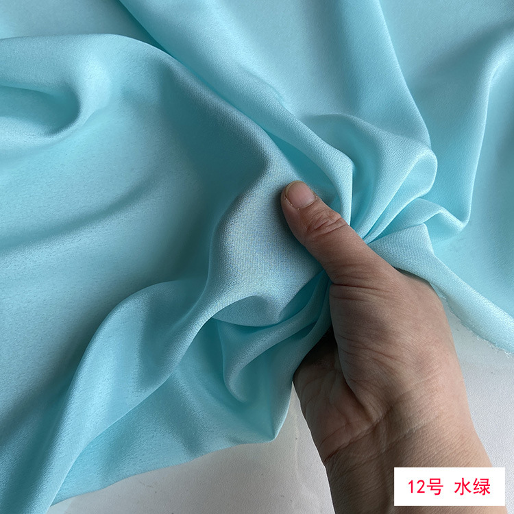 140 door width 12 mmi silk crepe de chine fabric solid color 01 crepe de chine shirt garment lining silk fabric wholesale