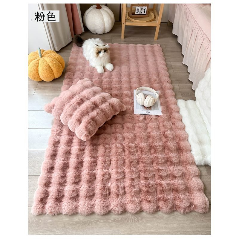 Toilet Sink Silk Green Double-Sided Oval Red Embossed Ins Opening Entry Door Mat Log Shu