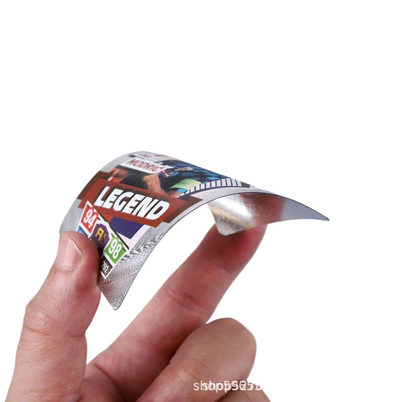 New Football Star Cards World Cup European League Peripheral Star Cards Golden English Gold Foil Cards 55 Pieces