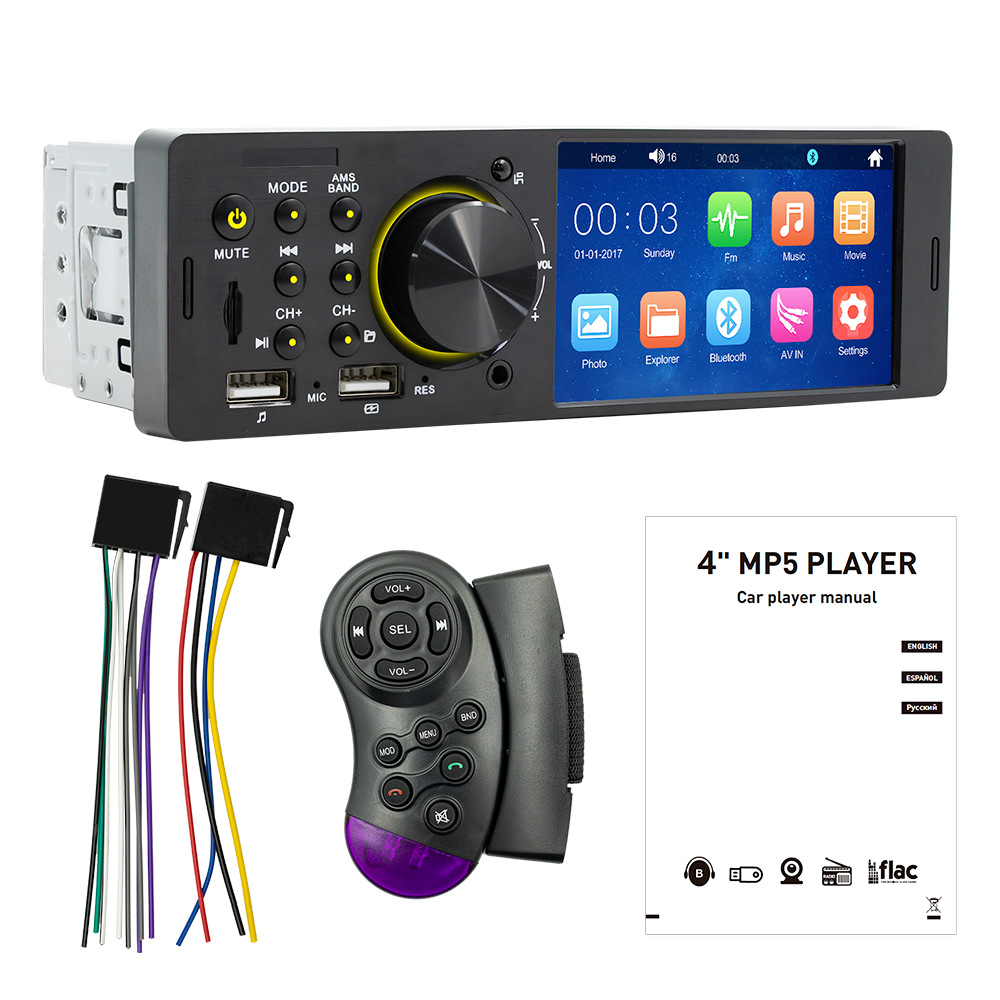 New HD 4.1-inch touch screen car Bluetooth MP5 player multi-format lossless music Car Radio