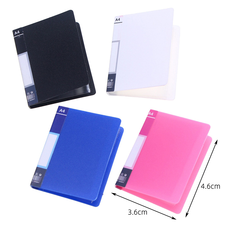 Doll House Mini Artificial Information Book Folder Binder Office Scene Props Model Accessories