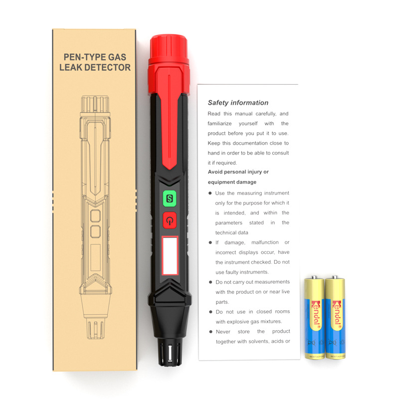 Huabo HT60 Natural Gas Leak Detector Combustible Gas Detector Gas Methane Liquefied Gas Leak Alarm