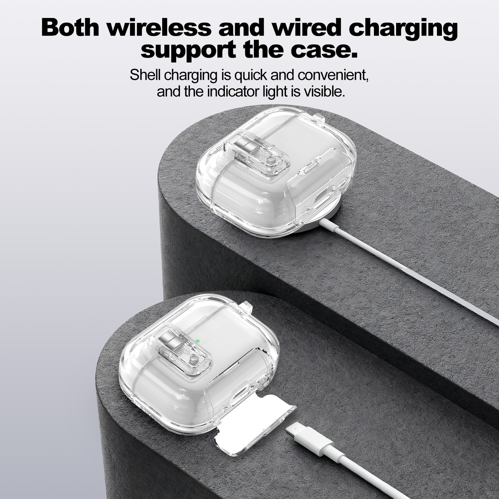 Bracket AirPods Pro3 Headphone Shell Soft Shell Tpu Suitable for Apple AirPods 4Th Generation Protective Cover Transparent