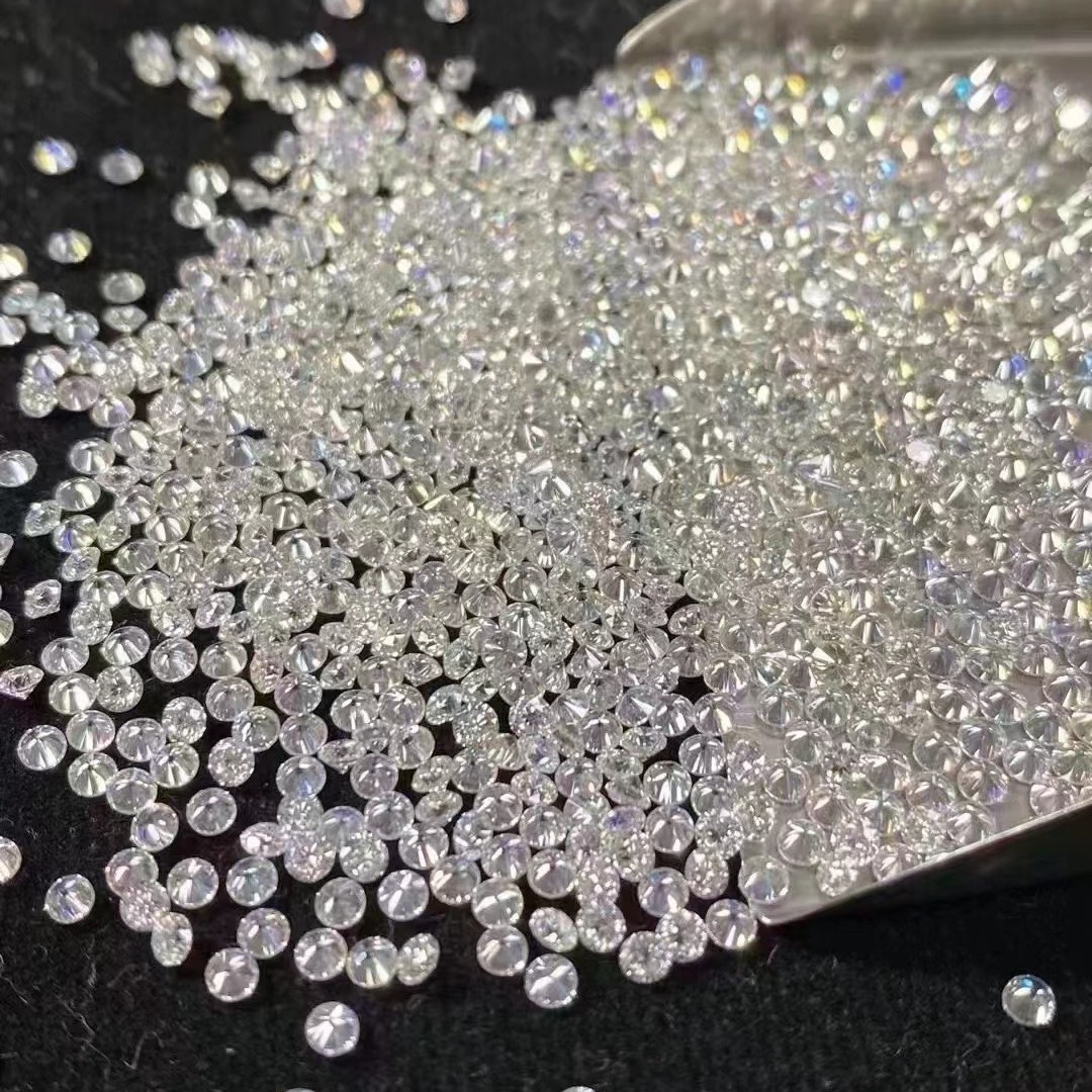 Grown Diamond Cubic Zirconia Stones 3mm 5mm Inlay Matching Stones Henan Synthetic Diamond Small Diamonds Wholesale in Stock