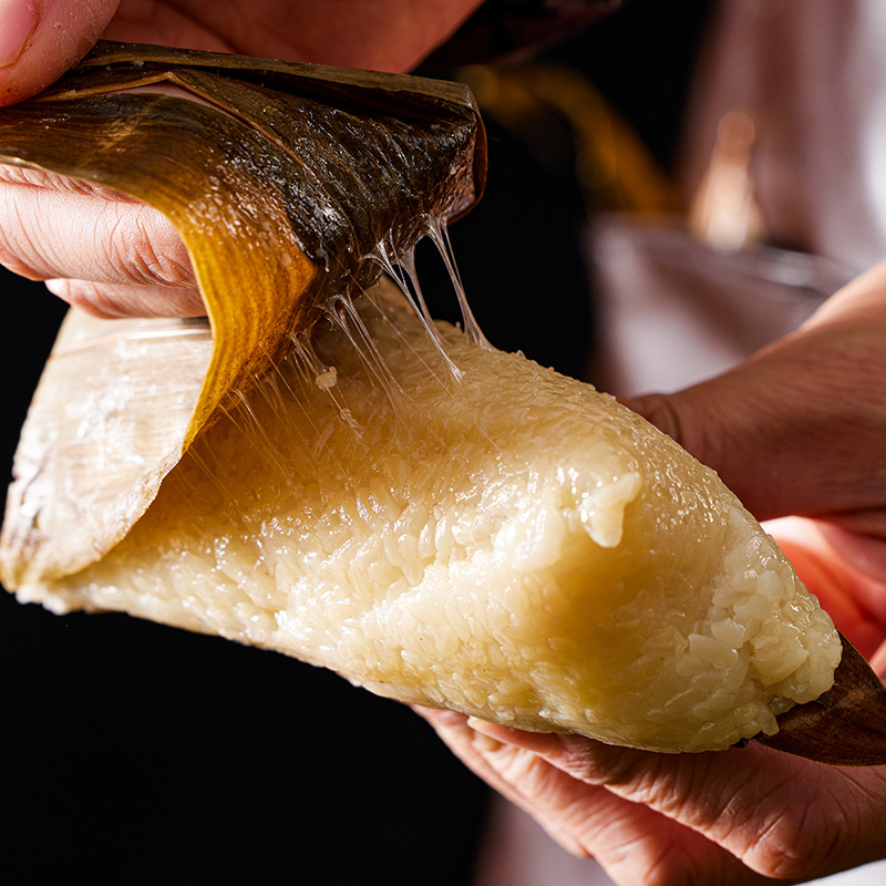 Meizhen Mama Manufacturer Direct Sale Zongzi Plain Flavor White Rice Zongzi Pure Glutinous Rice Zongzi Wholesale Group Purchase Jiaxing Zongzi