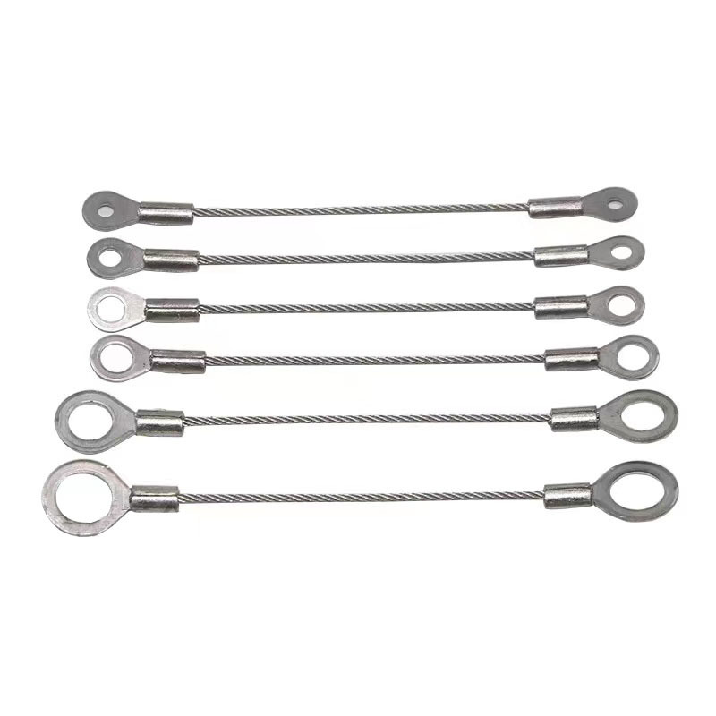 Stainless Steel Wire Rope Led Lighting Anti-Fall Rope Pressed Aluminum Sleeve Steel Wire Sling Lamp Hanging Wire Safety Safety Rope