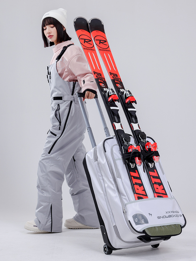XXXsnow Single Board Equipment Box Can Be Shipped in Ski Trolley Case Ski Suitcase with Wheels Can Be Inserted into Single Board and Double Board